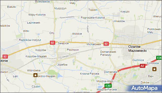 mapa Gołaszew, Gołaszew na mapie Targeo