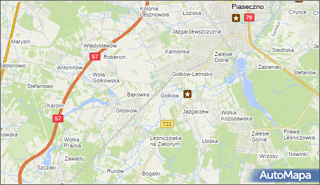 mapa Gołków, Gołków na mapie Targeo