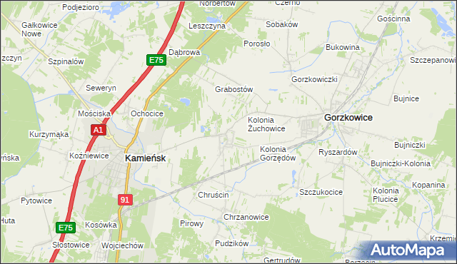 mapa Gorzędów, Gorzędów na mapie Targeo