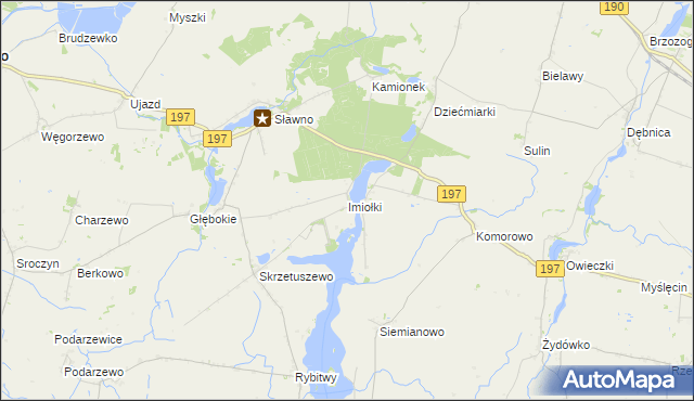 mapa Imiołki, Imiołki na mapie Targeo