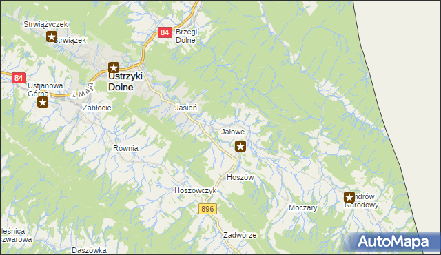 mapa Jałowe, Jałowe na mapie Targeo