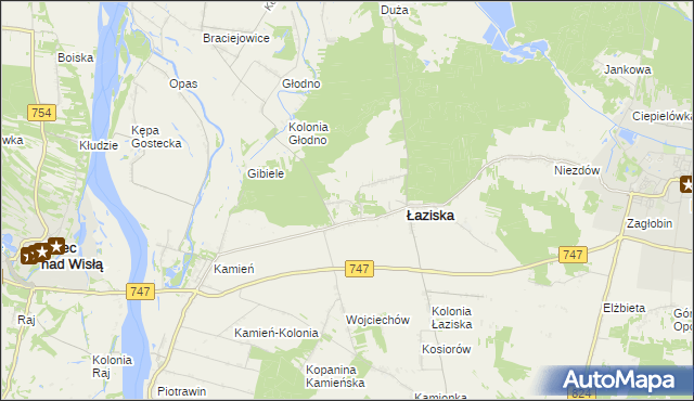 mapa Janiszów gmina Łaziska, Janiszów gmina Łaziska na mapie Targeo
