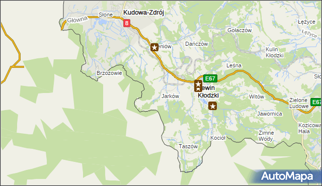 mapa Jarków, Jarków na mapie Targeo