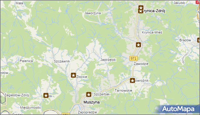 mapa Jastrzębik, Jastrzębik na mapie Targeo