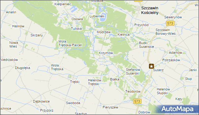 mapa Józefków gmina Szczawin Kościelny, Józefków gmina Szczawin Kościelny na mapie Targeo