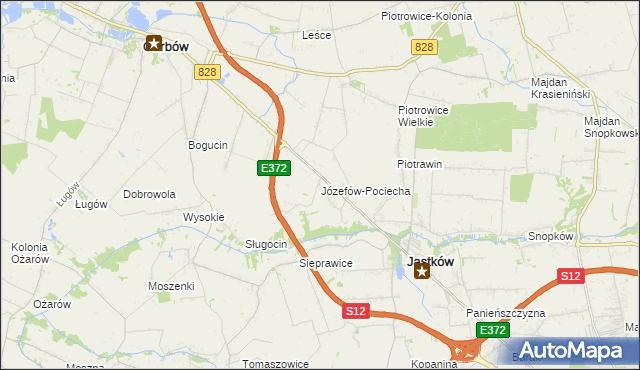 mapa Józefów-Pociecha, Józefów-Pociecha na mapie Targeo
