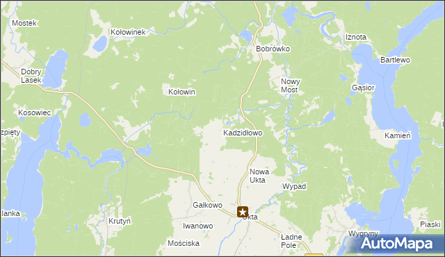 mapa Kadzidłowo, Kadzidłowo na mapie Targeo