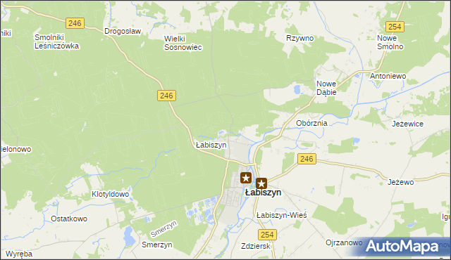 mapa Kąpie, Kąpie na mapie Targeo