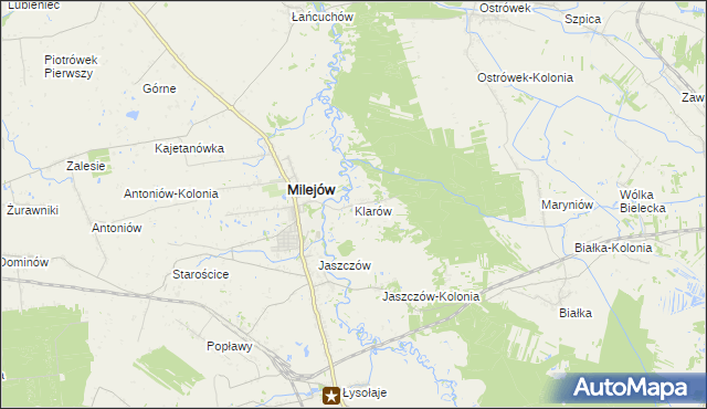 mapa Klarów, Klarów na mapie Targeo