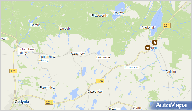 mapa Łukowice, Łukowice na mapie Targeo