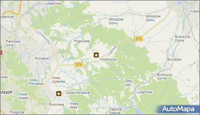 mapa Modliszów, Modliszów na mapie Targeo