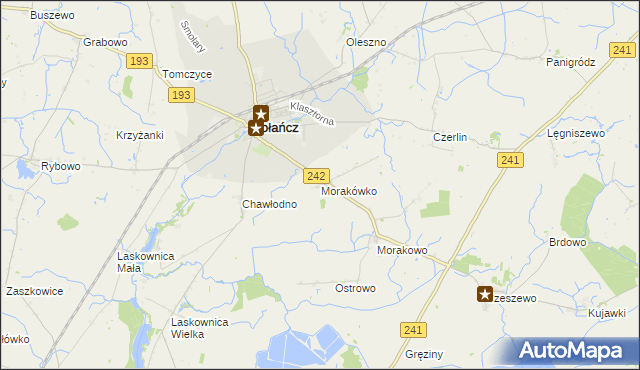 mapa Morakówko, Morakówko na mapie Targeo
