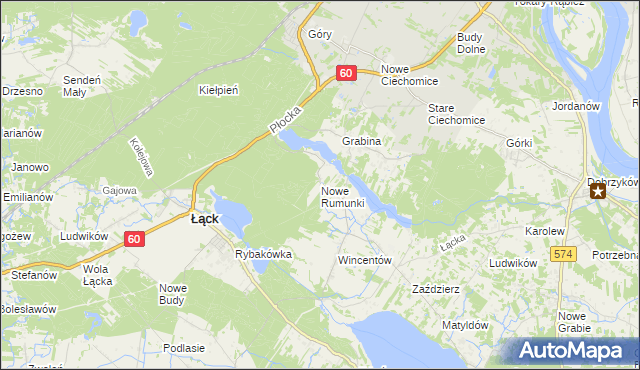 mapa Nowe Rumunki, Nowe Rumunki na mapie Targeo