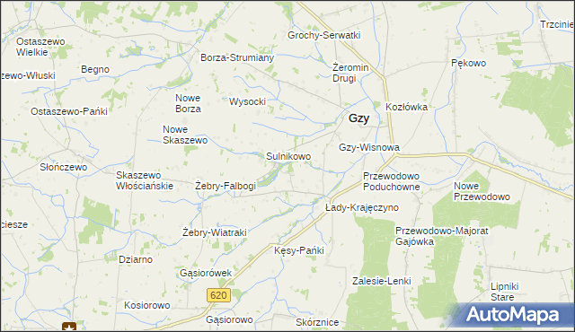 mapa Ołdaki gmina Gzy, Ołdaki gmina Gzy na mapie Targeo