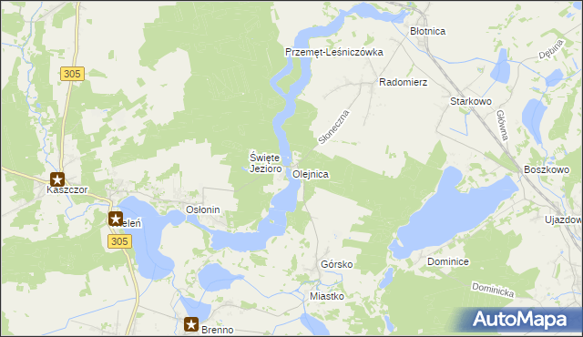 mapa Olejnica, Olejnica na mapie Targeo