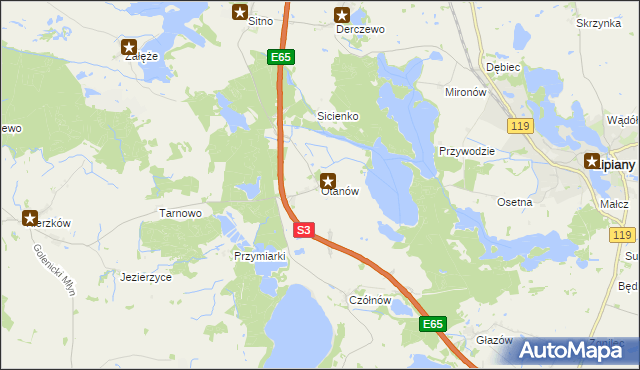 mapa Otanów, Otanów na mapie Targeo