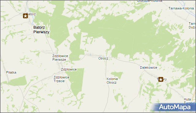 mapa Otrocz, Otrocz na mapie Targeo