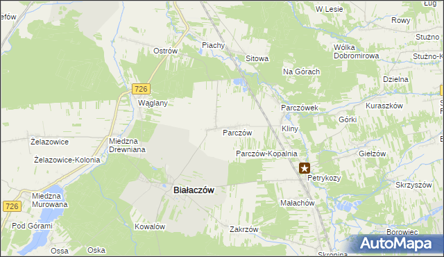 mapa Parczów, Parczów na mapie Targeo