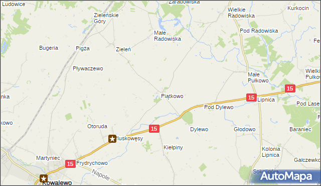 mapa Piątkowo gmina Kowalewo Pomorskie, Piątkowo gmina Kowalewo Pomorskie na mapie Targeo