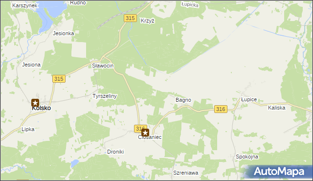 mapa Polanica, Polanica na mapie Targeo