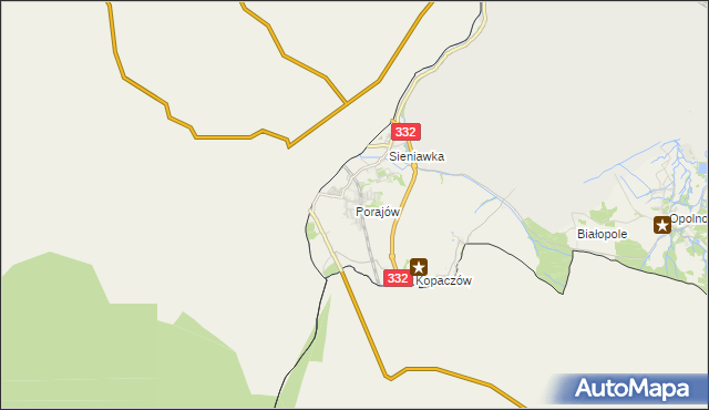 mapa Porajów, Porajów na mapie Targeo