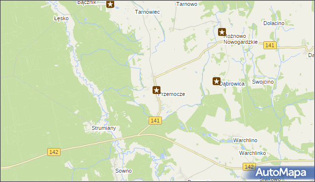 mapa Przemocze, Przemocze na mapie Targeo