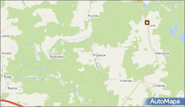 mapa Prześlice, Prześlice na mapie Targeo