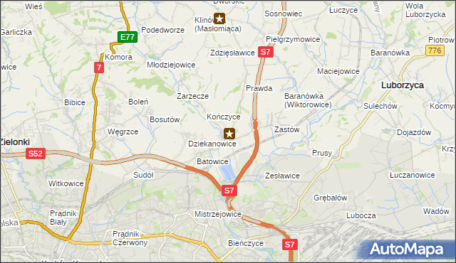 mapa Raciborowice gmina Michałowice, Raciborowice gmina Michałowice na mapie Targeo