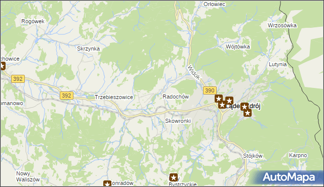 mapa Radochów, Radochów na mapie Targeo