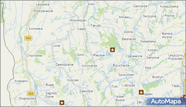 mapa Ratułów, Ratułów na mapie Targeo