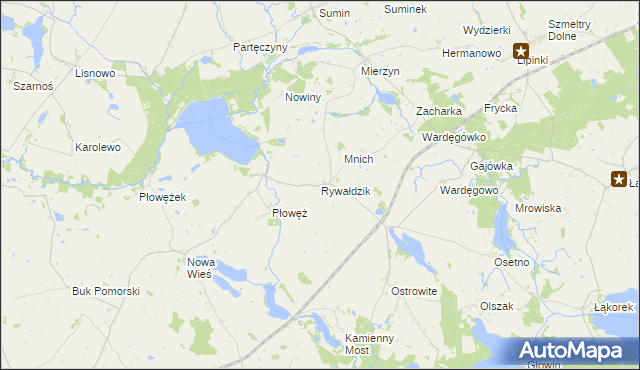 mapa Rywałdzik, Rywałdzik na mapie Targeo