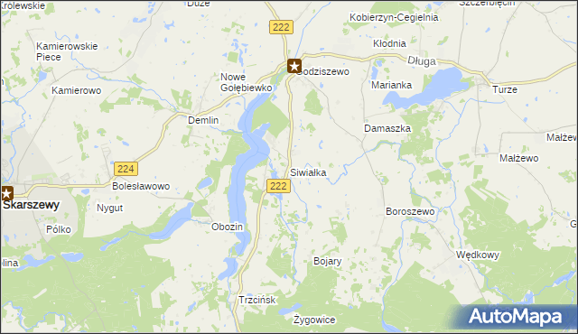 mapa Siwiałka, Siwiałka na mapie Targeo