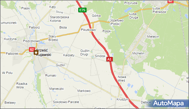 mapa Smólsk, Smólsk na mapie Targeo