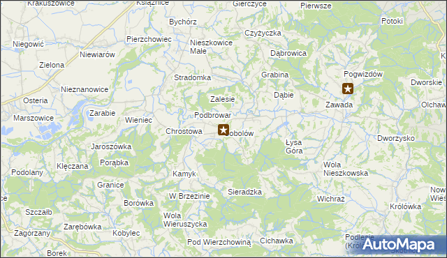 mapa Sobolów, Sobolów na mapie Targeo