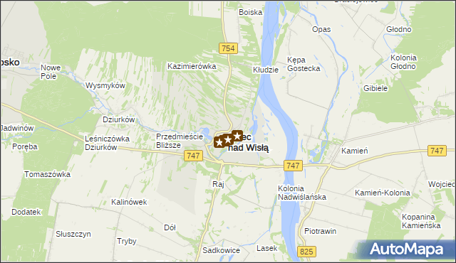 mapa Solec nad Wisłą, Solec nad Wisłą na mapie Targeo