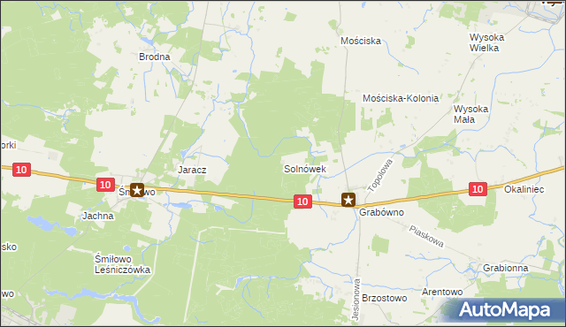 mapa Solnówek, Solnówek na mapie Targeo