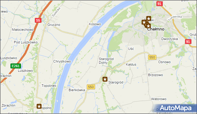 mapa Starogród Dolny, Starogród Dolny na mapie Targeo