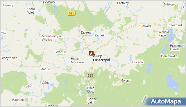 mapa Stary Dzierzgoń, Stary Dzierzgoń na mapie Targeo