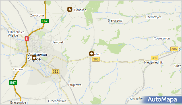 mapa Stolec gmina Ząbkowice Śląskie, Stolec gmina Ząbkowice Śląskie na mapie Targeo