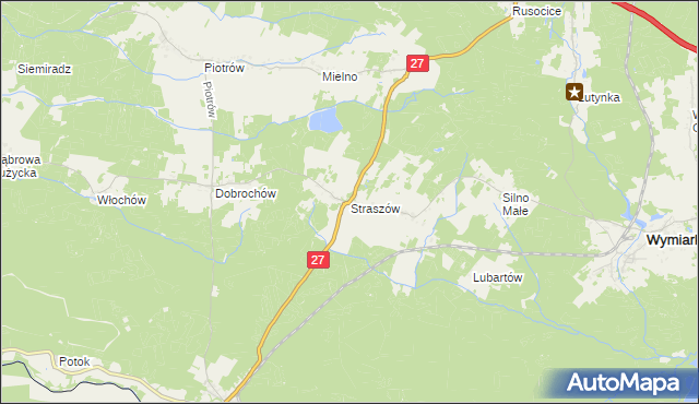 mapa Straszów gmina Przewóz, Straszów gmina Przewóz na mapie Targeo