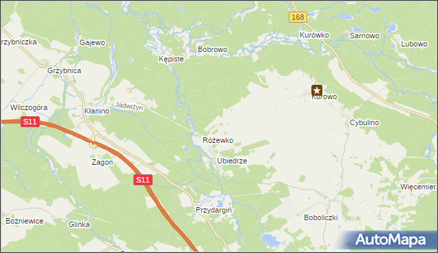 mapa Stróżany, Stróżany na mapie Targeo