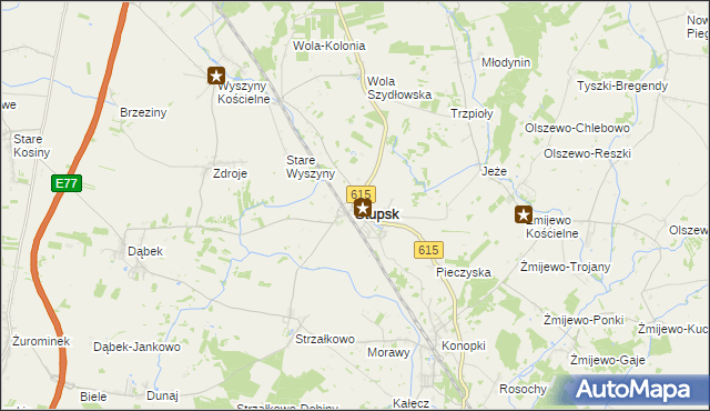 mapa Stupsk, Stupsk na mapie Targeo