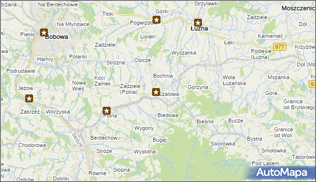 mapa Szalowa, Szalowa na mapie Targeo