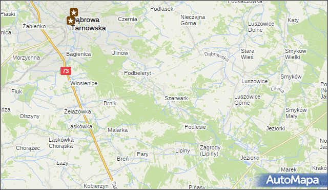 mapa Szarwark, Szarwark na mapie Targeo