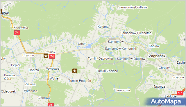 mapa Tumlin-Osowa, Tumlin-Osowa na mapie Targeo