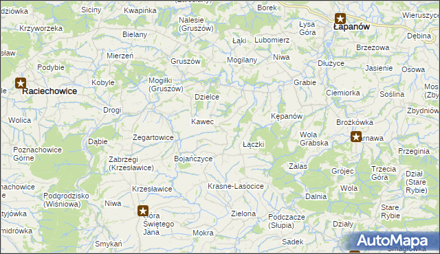 mapa Żerosławice, Żerosławice na mapie Targeo