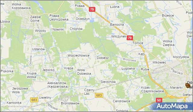 mapa Dobiesz, Dobiesz na mapie Targeo