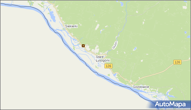 mapa Stare Łysogórki, Stare Łysogórki na mapie Targeo