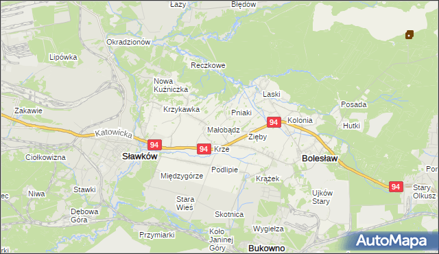 mapa Ujków Nowy, Ujków Nowy na mapie Targeo