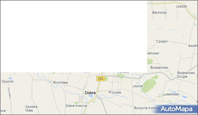 mapa Dęby gmina Dobre, Dęby gmina Dobre na mapie Targeo